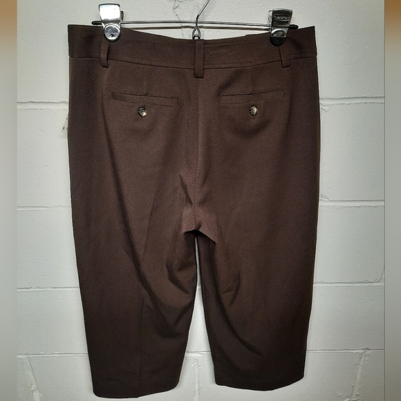 Talbots Womens Brown Cropped Pants Size 8 New with Tags - Picture 3 of 6